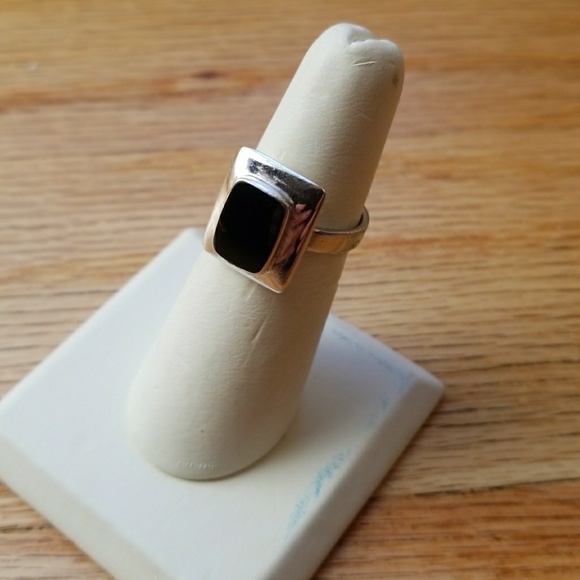 Jewelry - Black & 925 Silver ring Size 6 3/4